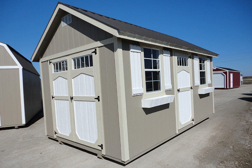 Deluxe Garden Shed with roof overhang